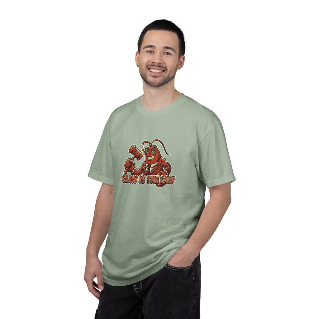 Claw Is The Law T-Shirt — Funny Lobster Judge Graphic Tee