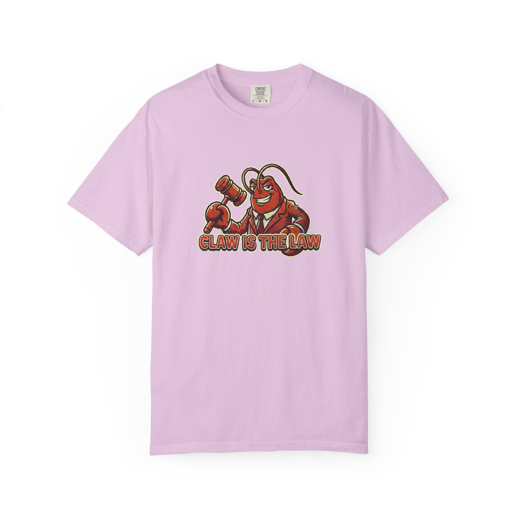 Claw Is The Law T-Shirt — Funny Lobster Judge Graphic Tee