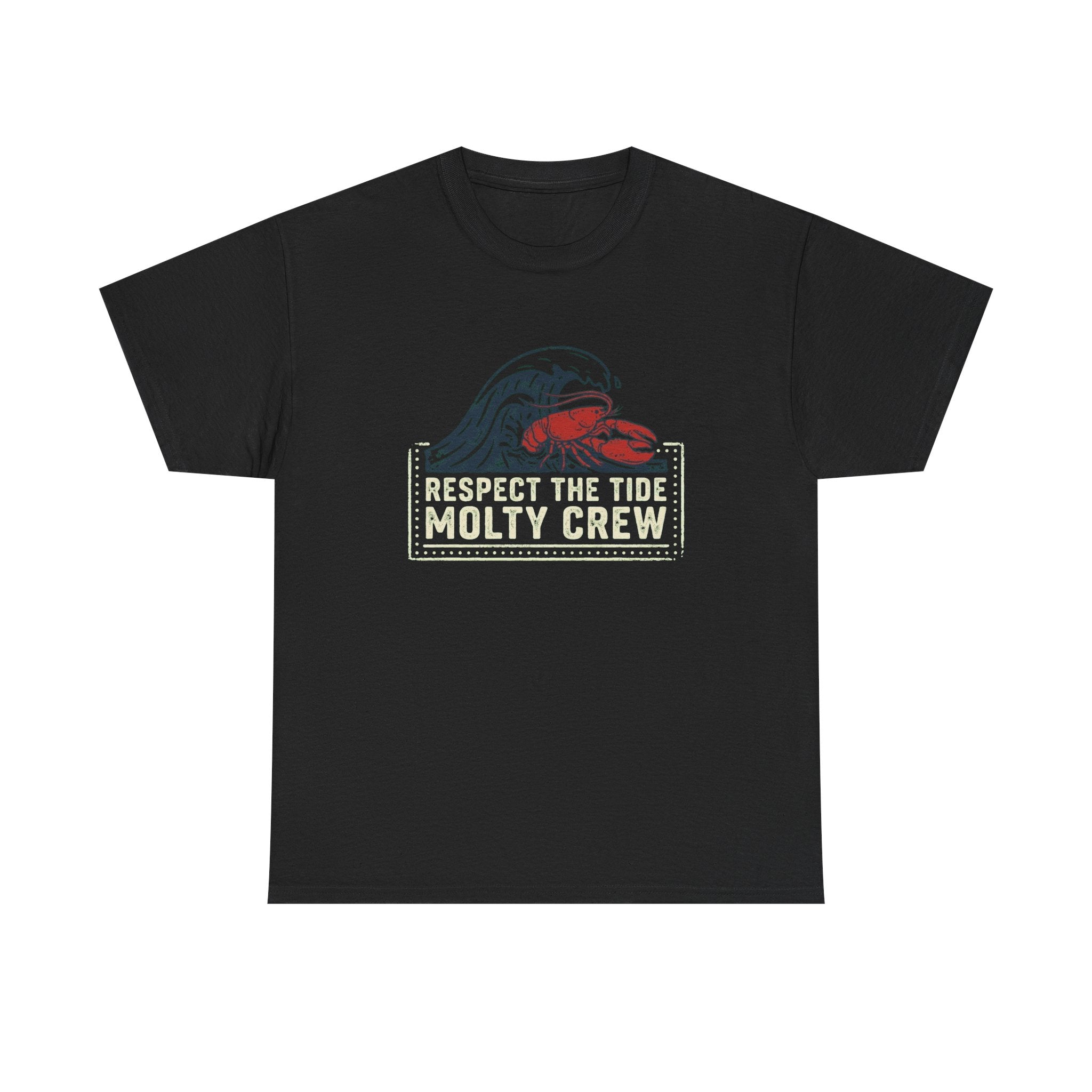 Respect The Tide Molty Crew T-Shirt — Surf Crab Graphic Tee