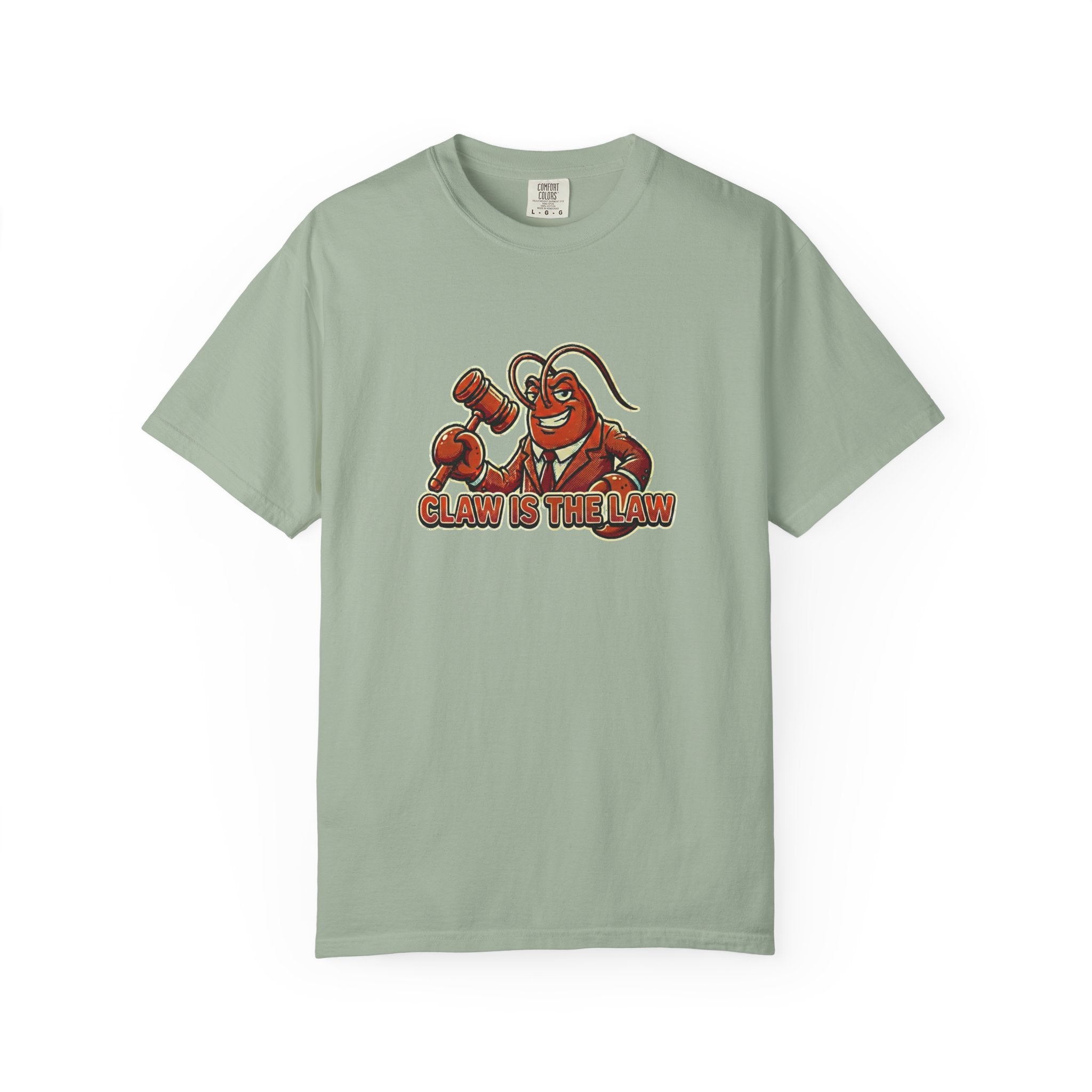 Claw Is The Law T-Shirt — Funny Lobster Judge Graphic Tee