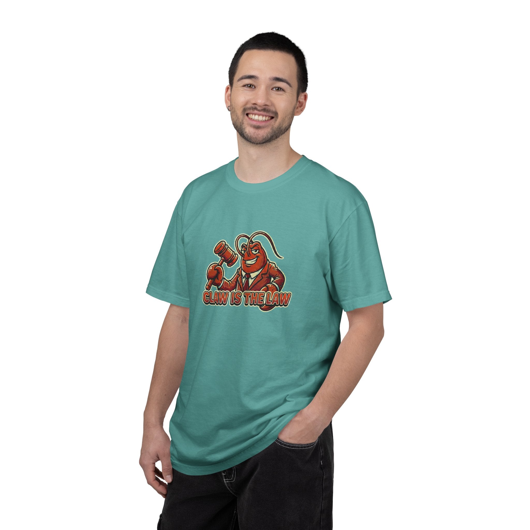 Claw Is The Law T-Shirt — Funny Lobster Judge Graphic Tee