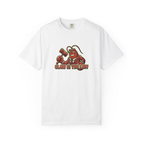 Claw Is The Law T-Shirt — Funny Lobster Judge Graphic Tee