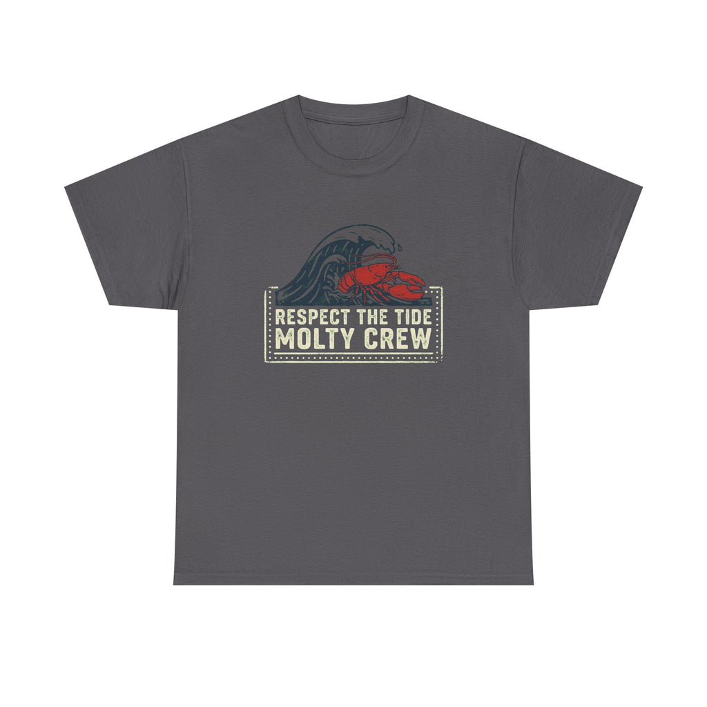 Respect The Tide Molty Crew T-Shirt — Surf Crab Graphic Tee