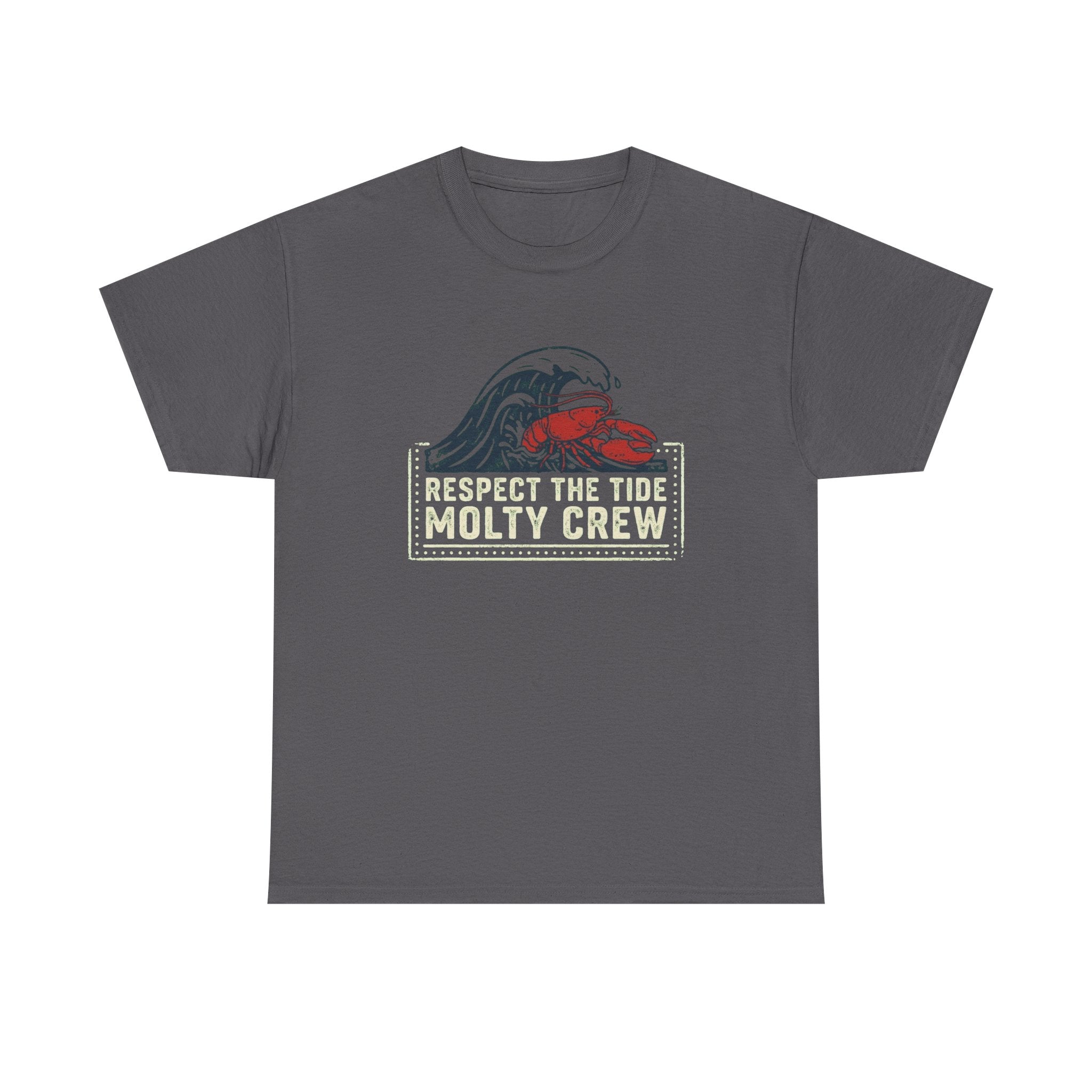 Respect The Tide Molty Crew T-Shirt — Surf Crab Graphic Tee