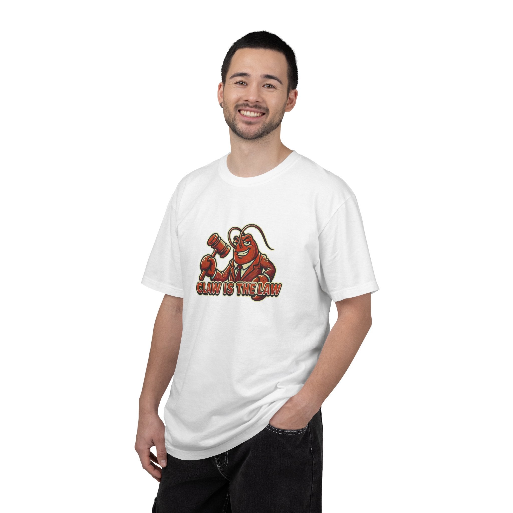 Claw Is The Law T-Shirt — Funny Lobster Judge Graphic Tee