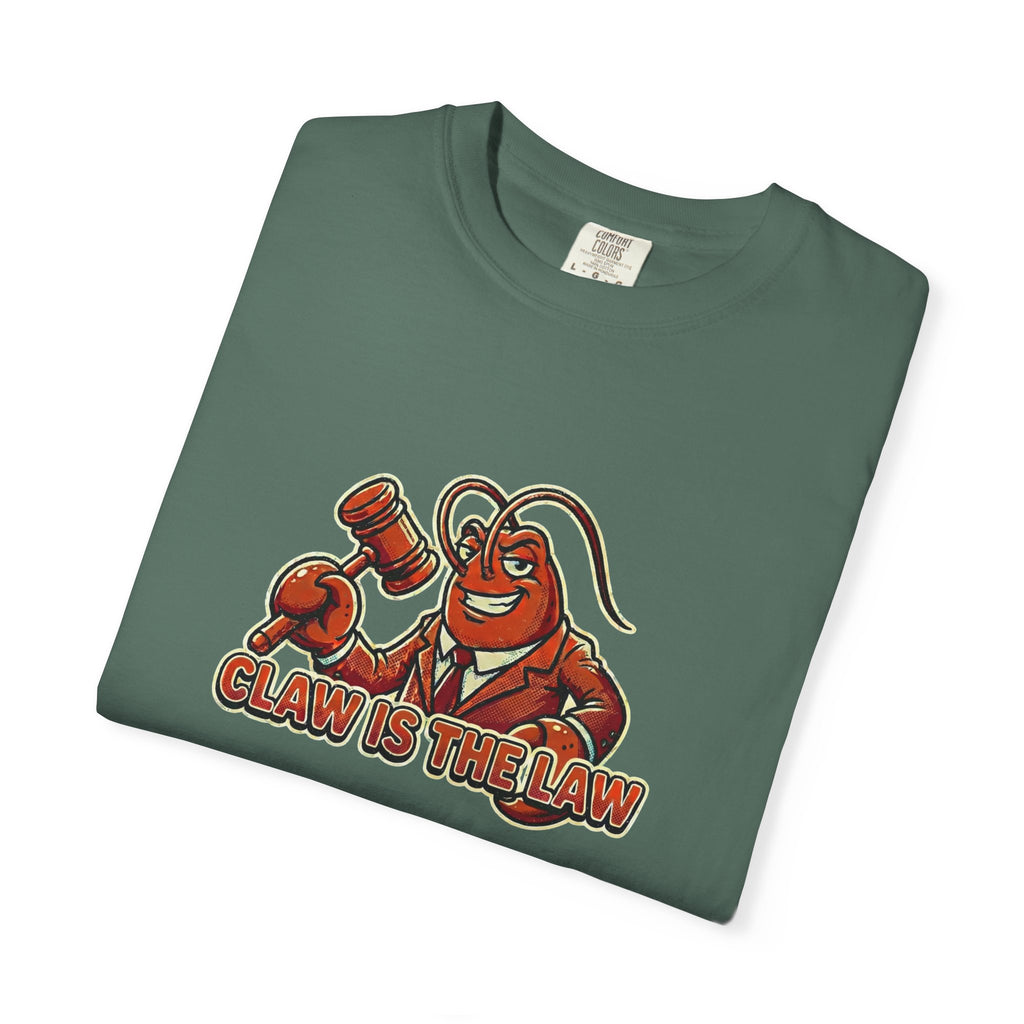 Claw Is The Law T-Shirt — Funny Lobster Judge Graphic Tee