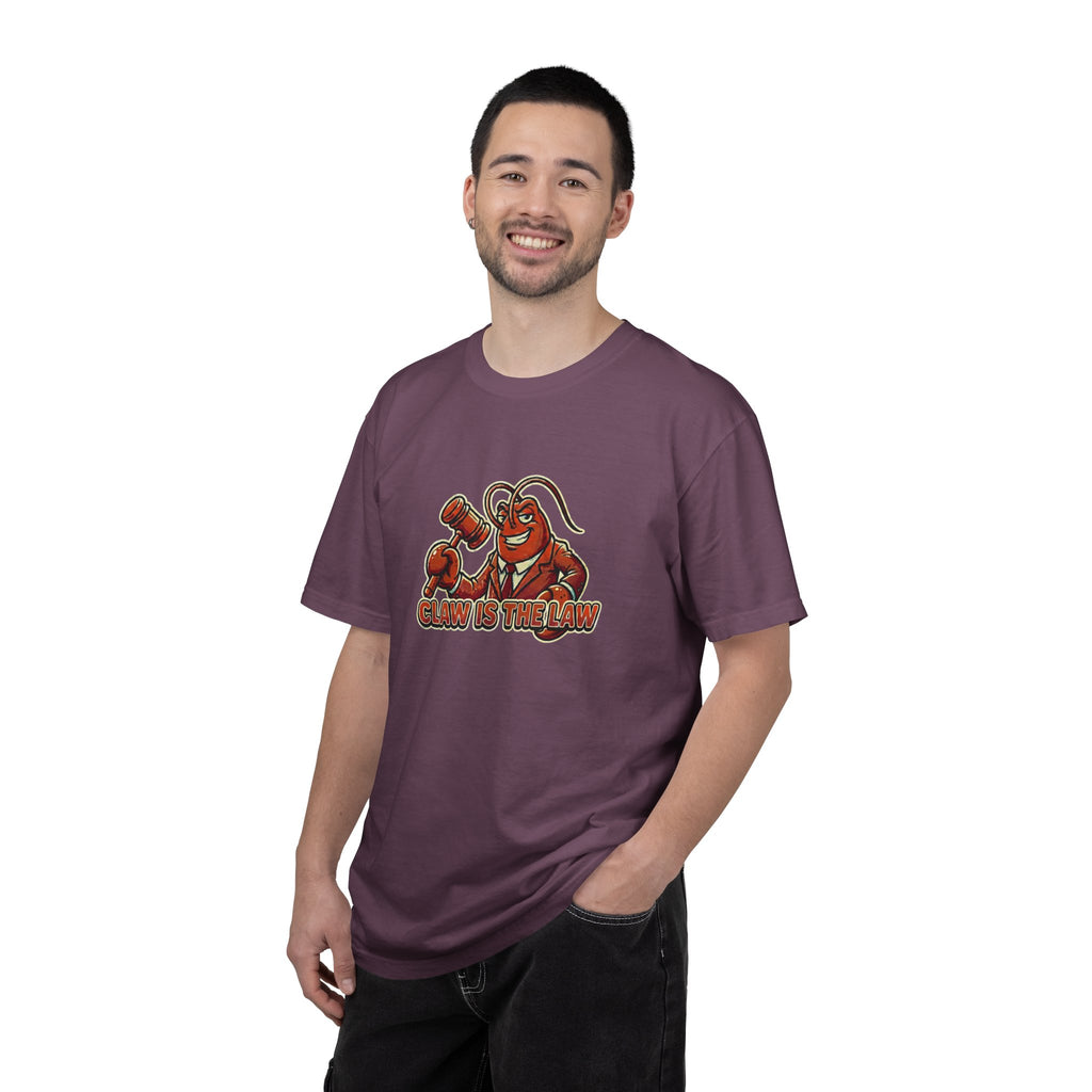 Claw Is The Law T-Shirt — Funny Lobster Judge Graphic Tee
