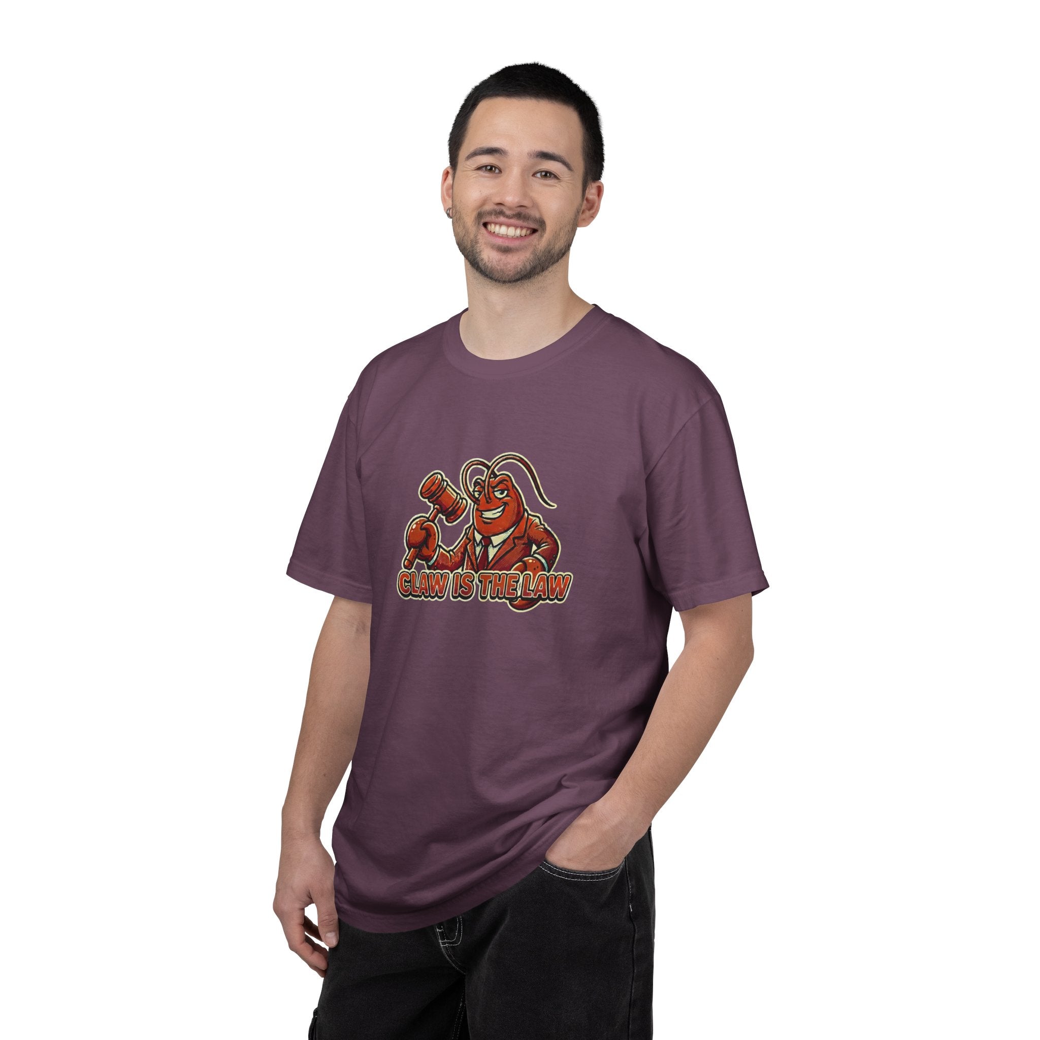 Claw Is The Law T-Shirt — Funny Lobster Judge Graphic Tee