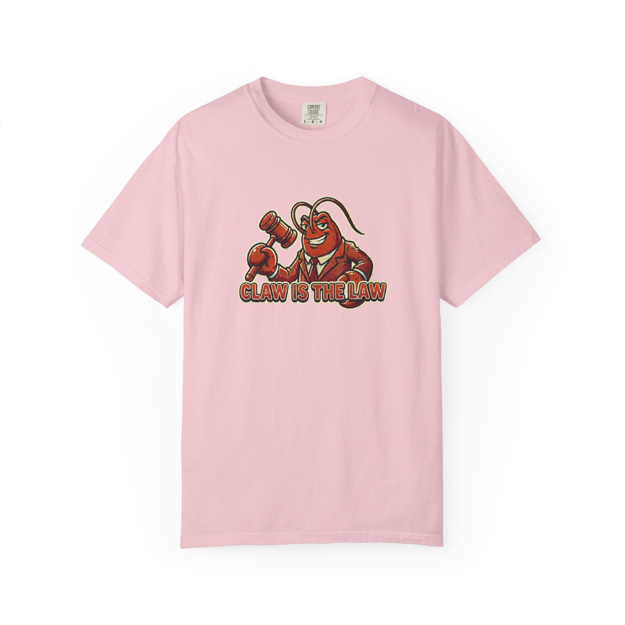 Claw Is The Law T-Shirt — Funny Lobster Judge Graphic Tee