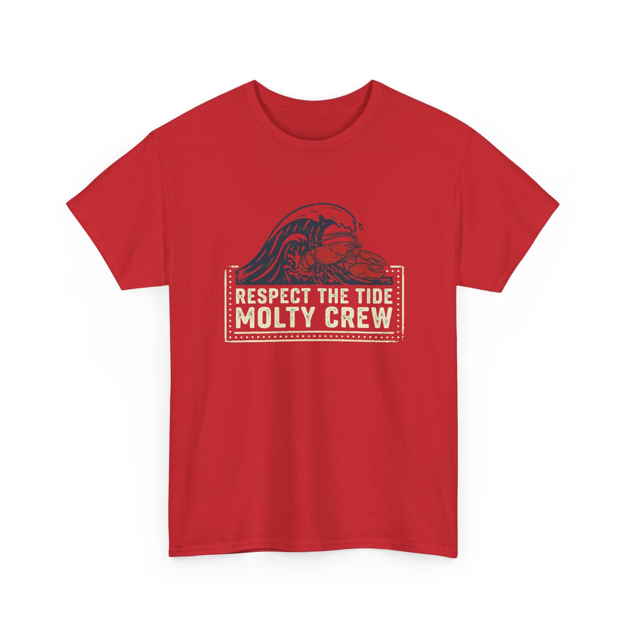 Respect The Tide Molty Crew T-Shirt — Surf Crab Graphic Tee