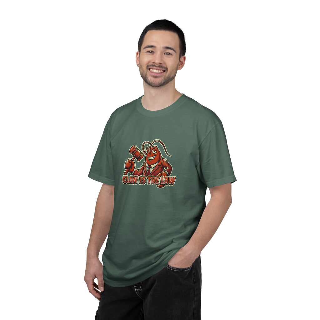 Claw Is The Law T-Shirt — Funny Lobster Judge Graphic Tee