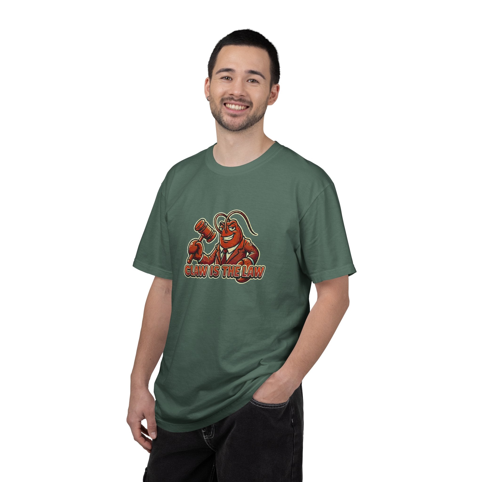 Claw Is The Law T-Shirt — Funny Lobster Judge Graphic Tee