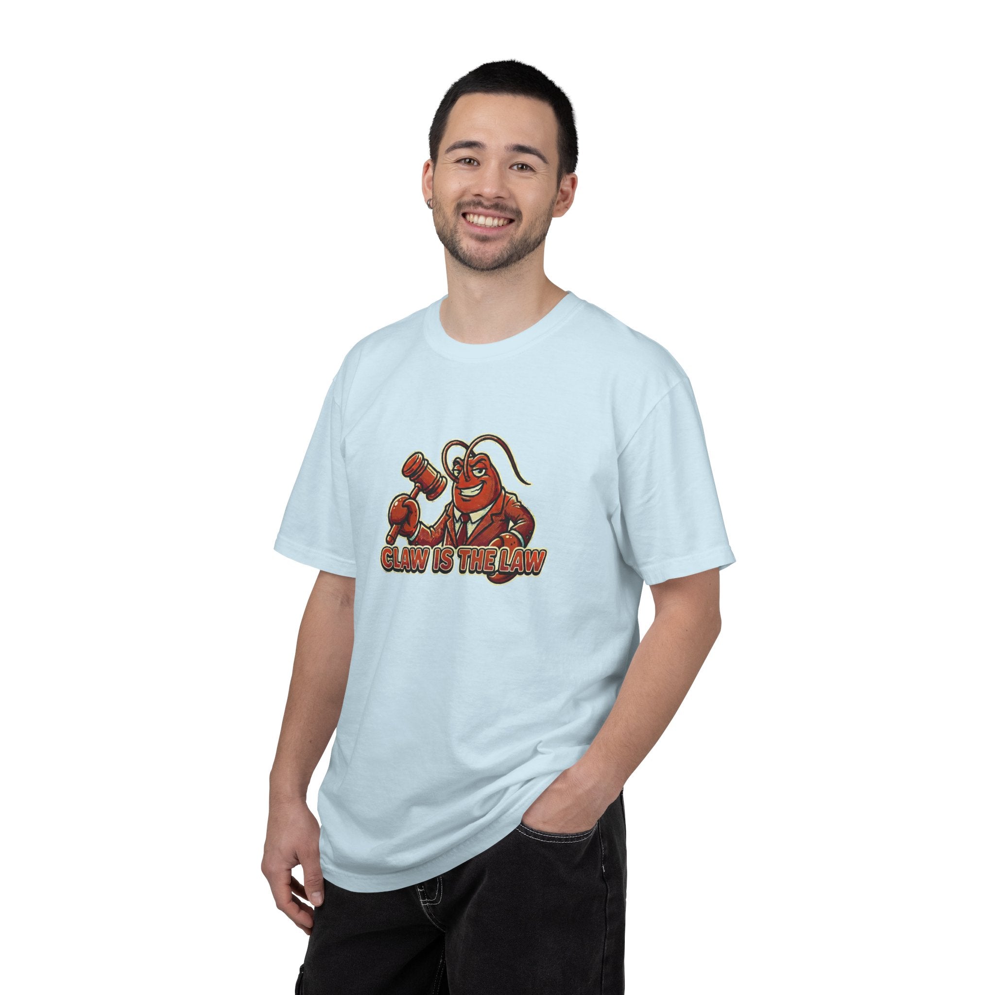 Claw Is The Law T-Shirt — Funny Lobster Judge Graphic Tee