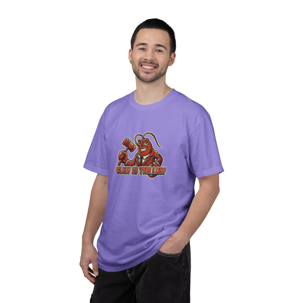 Claw Is The Law T-Shirt — Funny Lobster Judge Graphic Tee