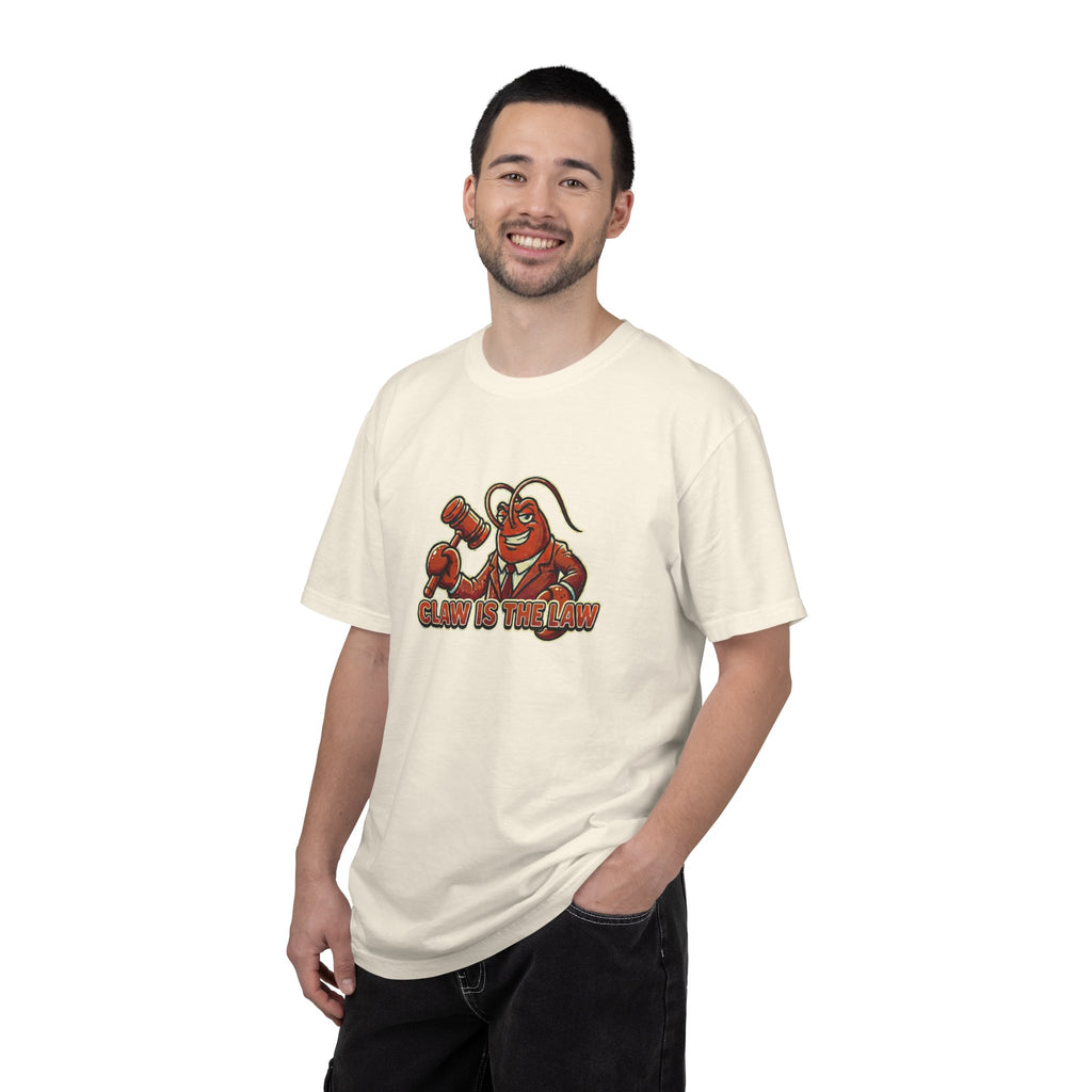 Claw Is The Law T-Shirt — Funny Lobster Judge Graphic Tee