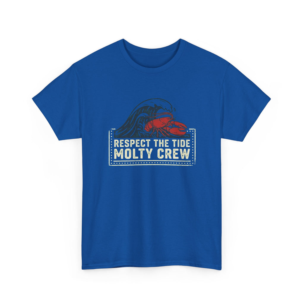 Respect The Tide Molty Crew T-Shirt — Surf Crab Graphic Tee