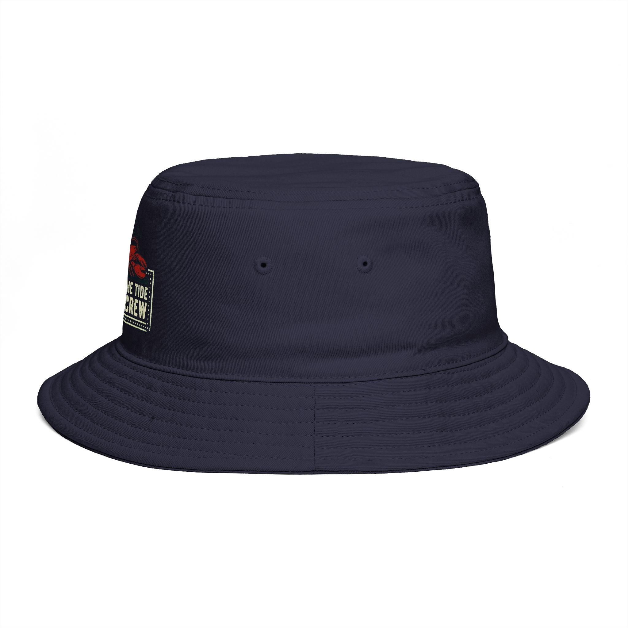 Respect The Tide Molty Crew Bucket Hat — Retro Surf Patch