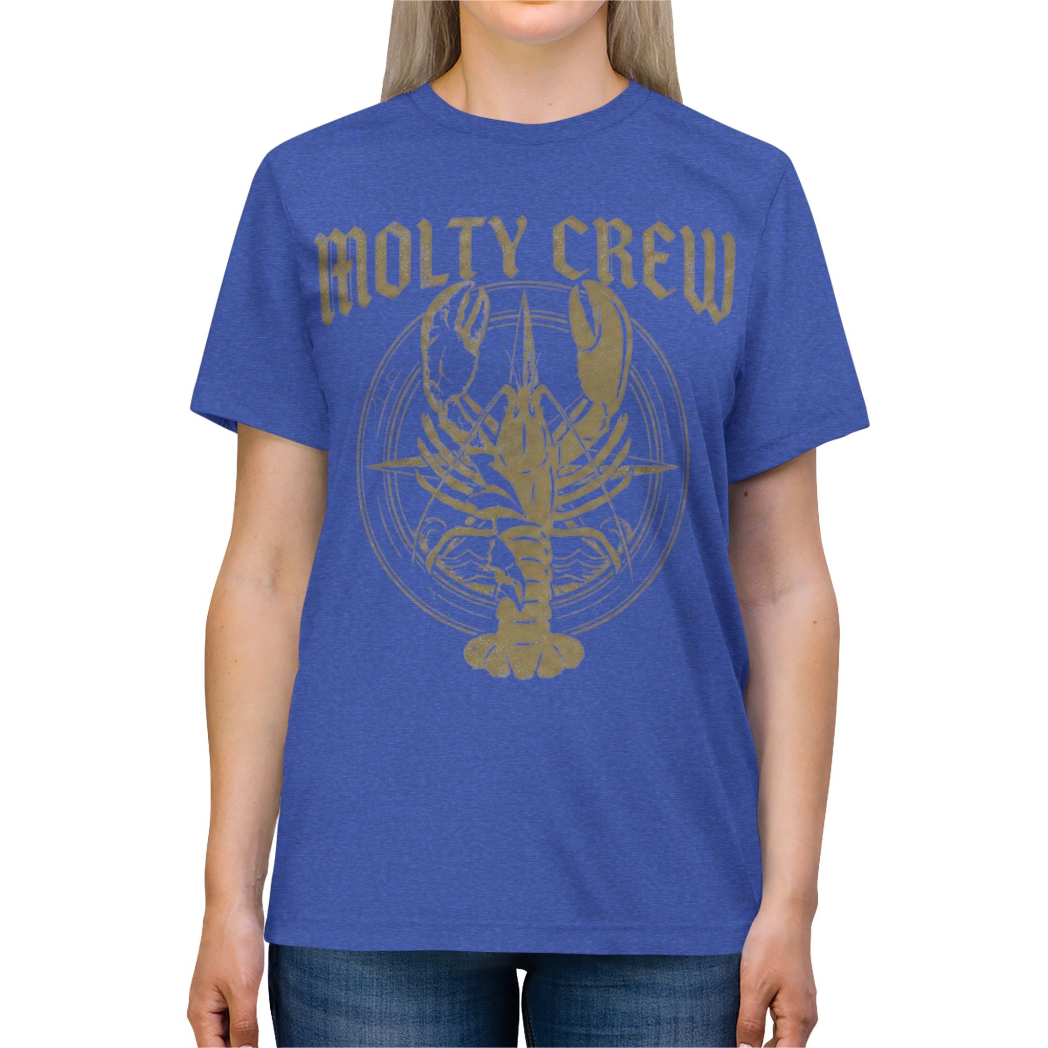 Molty Crew Lobster Tee — Retro Nautical Seafood Shirt