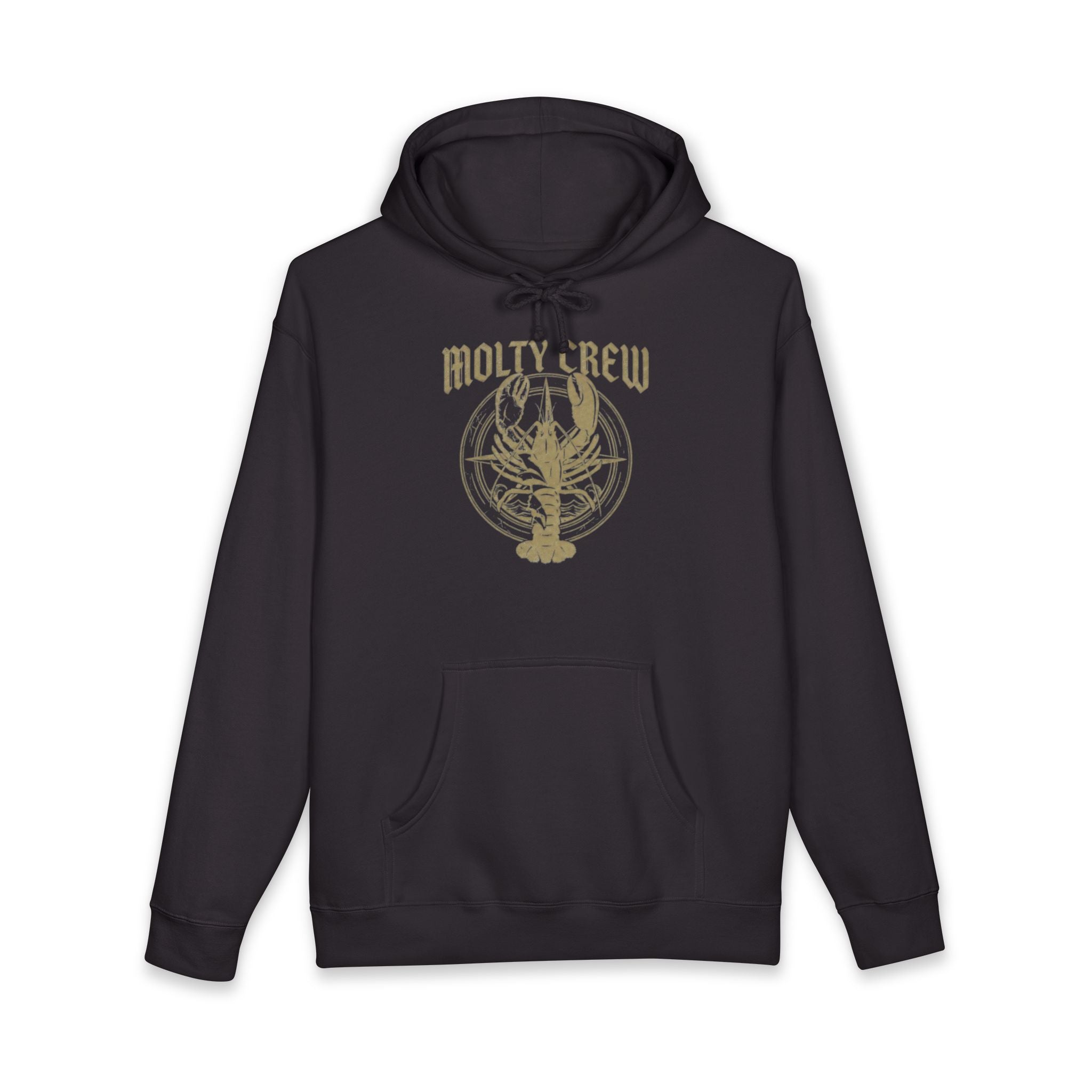 Molty Crew Hoodie — Vintage Lobster Graphic Hooded Sweatshirt