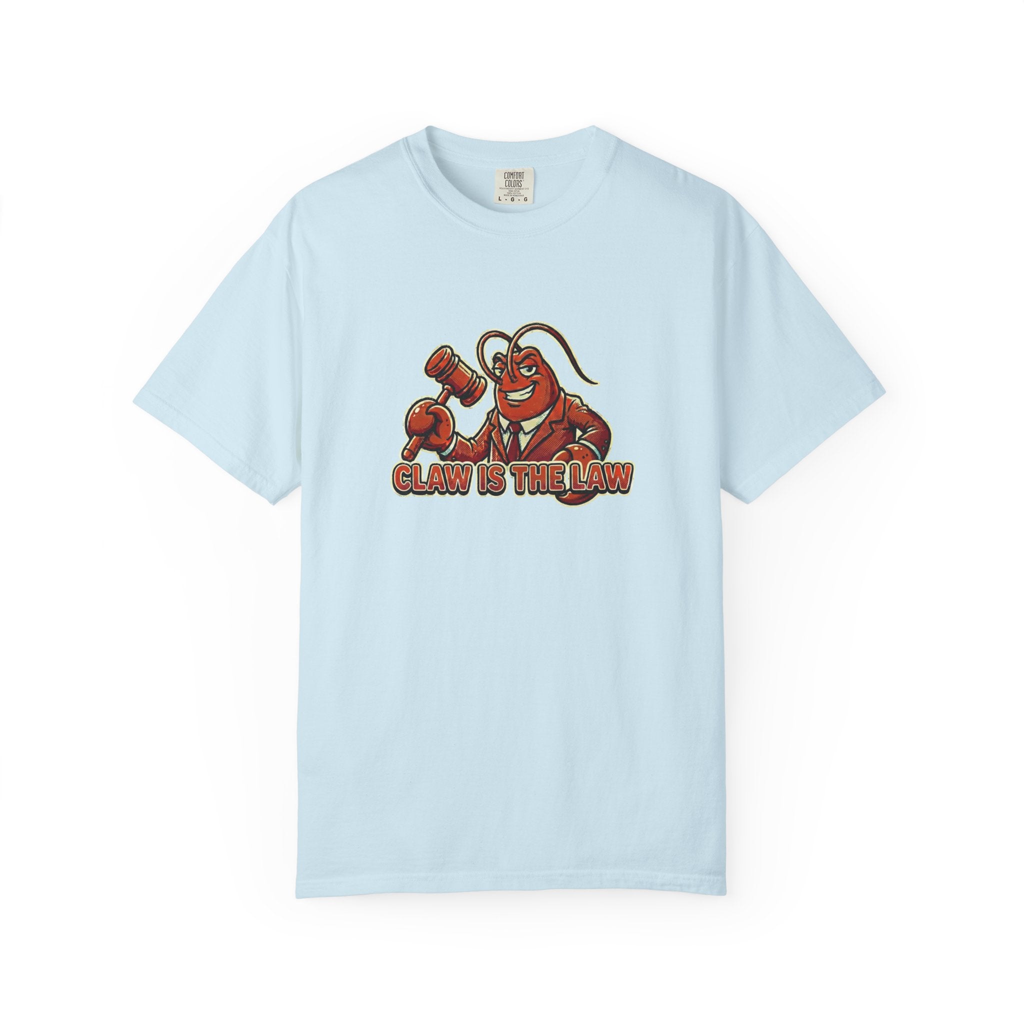 Claw Is The Law T-Shirt — Funny Lobster Judge Graphic Tee