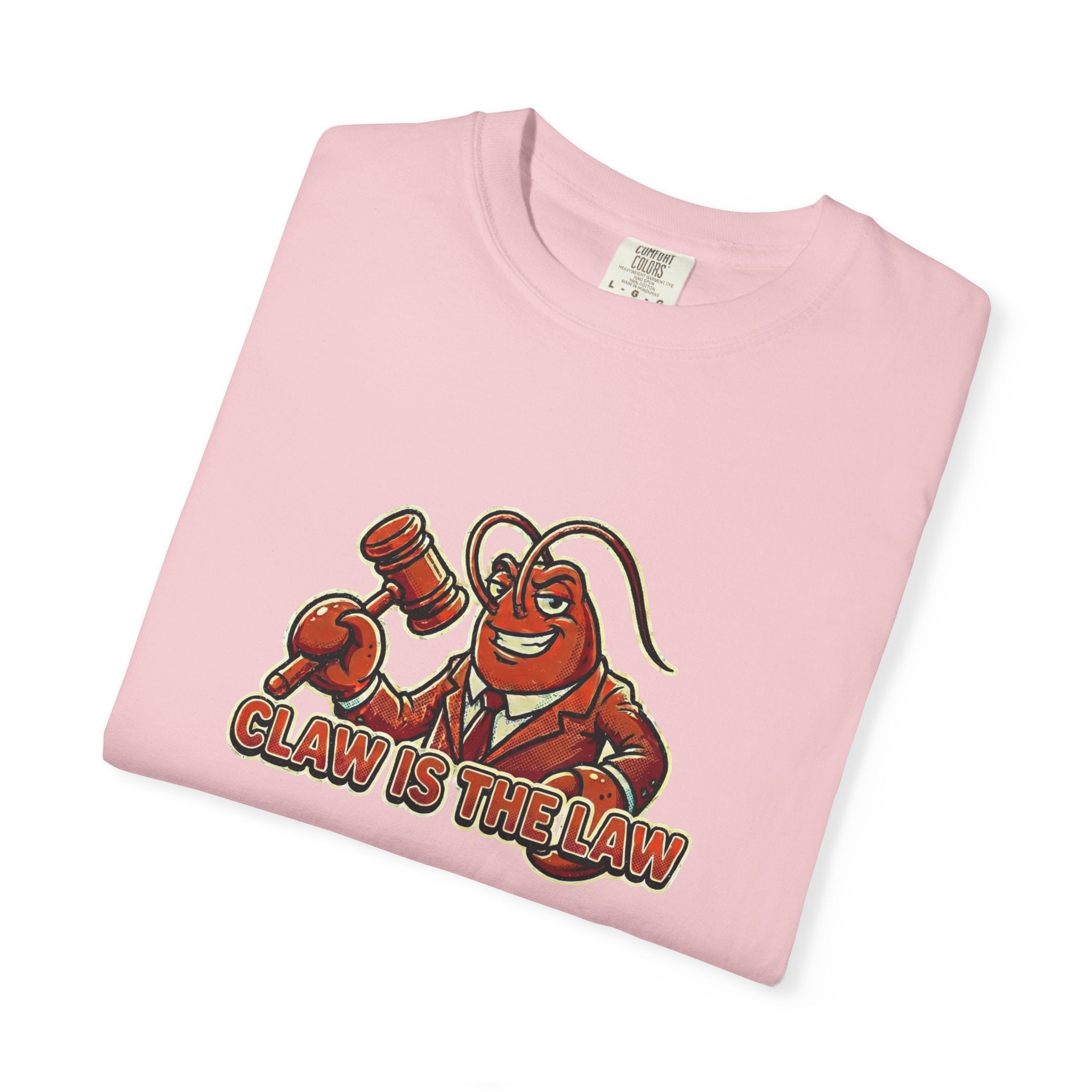 Claw Is The Law T-Shirt — Funny Lobster Judge Graphic Tee