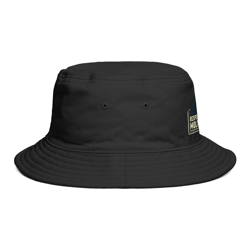 Respect The Tide Molty Crew Bucket Hat — Retro Surf Patch