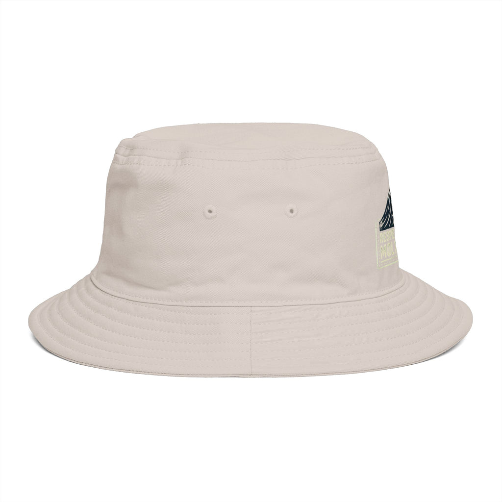 Respect The Tide Molty Crew Bucket Hat — Retro Surf Patch