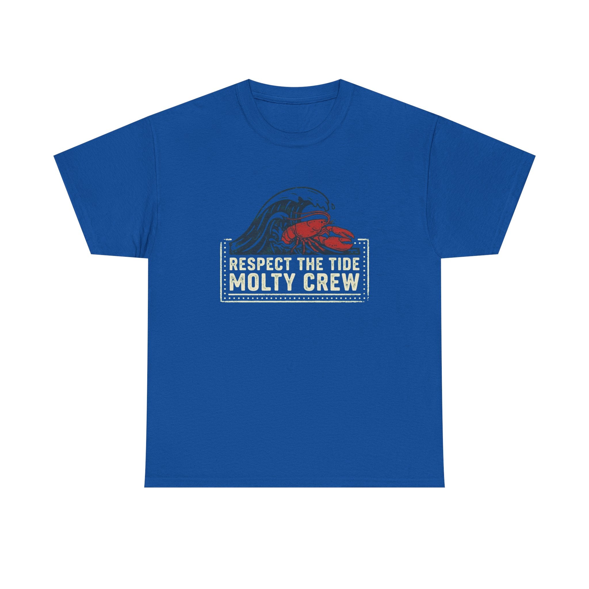 Respect The Tide Molty Crew T-Shirt — Surf Crab Graphic Tee