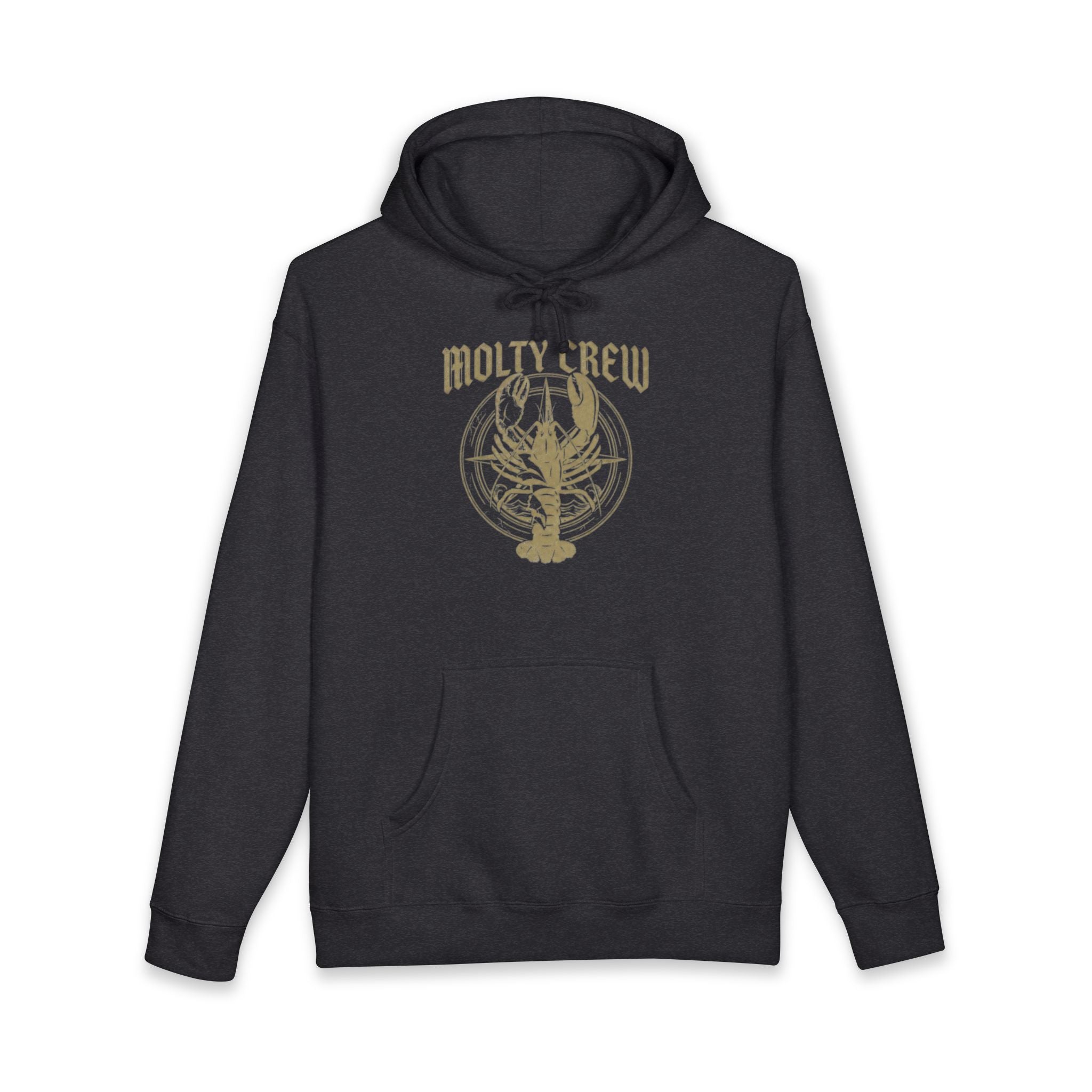 Molty Crew Hoodie — Vintage Lobster Graphic Hooded Sweatshirt