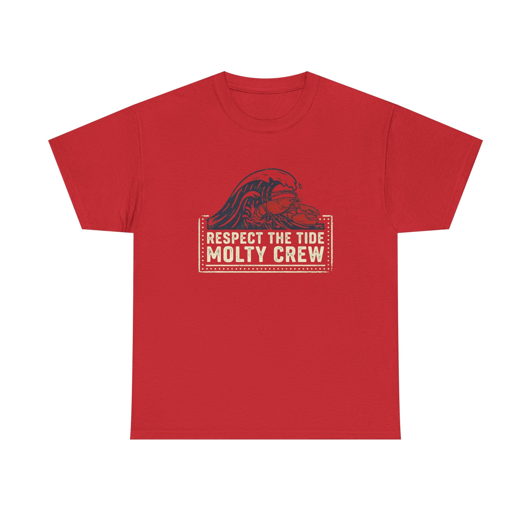 Respect The Tide Molty Crew T-Shirt — Surf Crab Graphic Tee