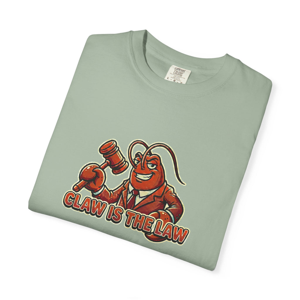 Claw Is The Law T-Shirt — Funny Lobster Judge Graphic Tee