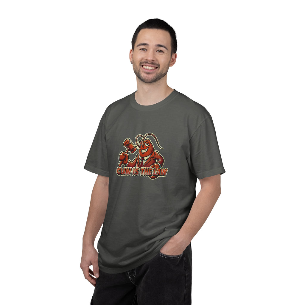 Claw Is The Law T-Shirt — Funny Lobster Judge Graphic Tee