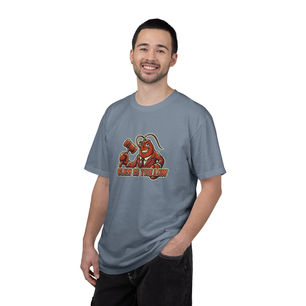 Claw Is The Law T-Shirt — Funny Lobster Judge Graphic Tee