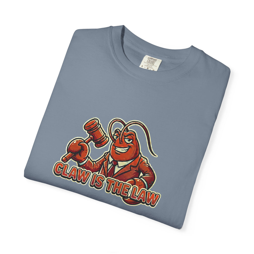Claw Is The Law T-Shirt — Funny Lobster Judge Graphic Tee