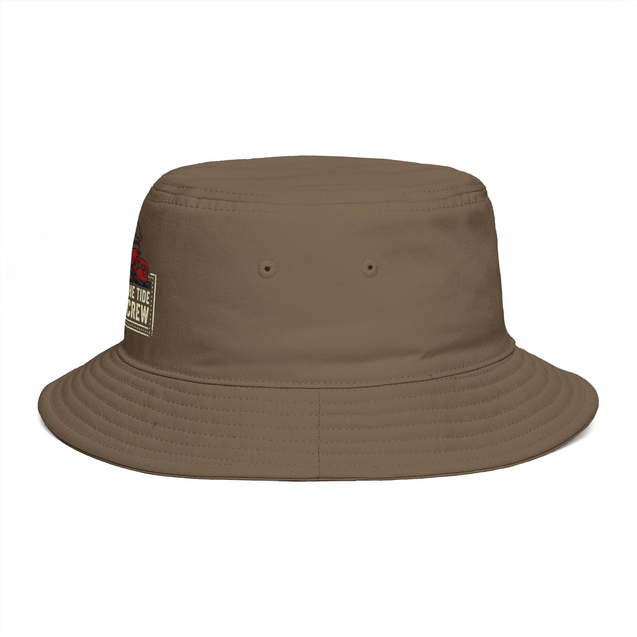 Respect The Tide Molty Crew Bucket Hat — Retro Surf Patch