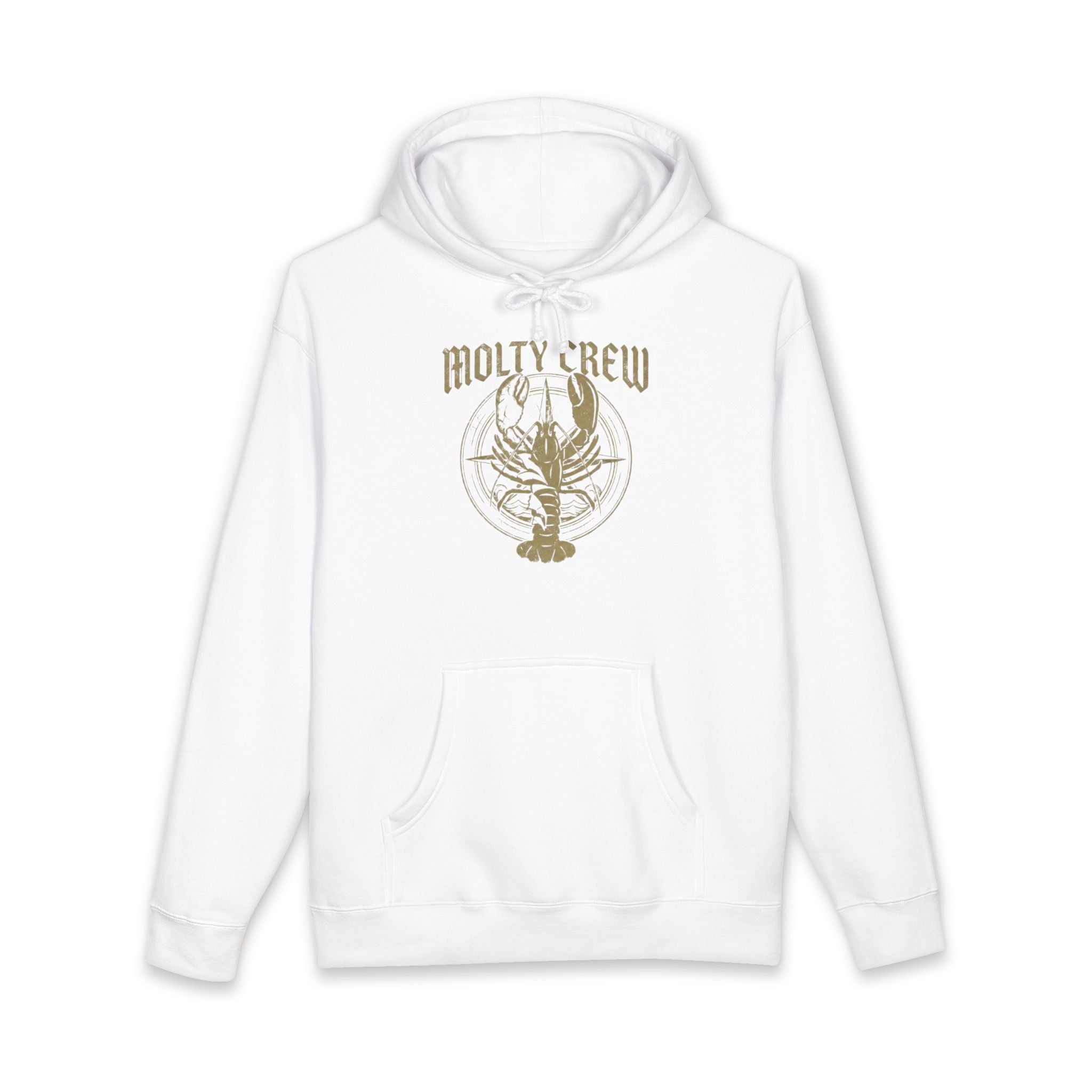 Molty Crew Hoodie — Vintage Lobster Graphic Hooded Sweatshirt