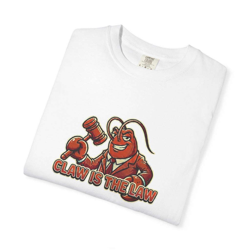 Claw Is The Law T-Shirt — Funny Lobster Judge Graphic Tee