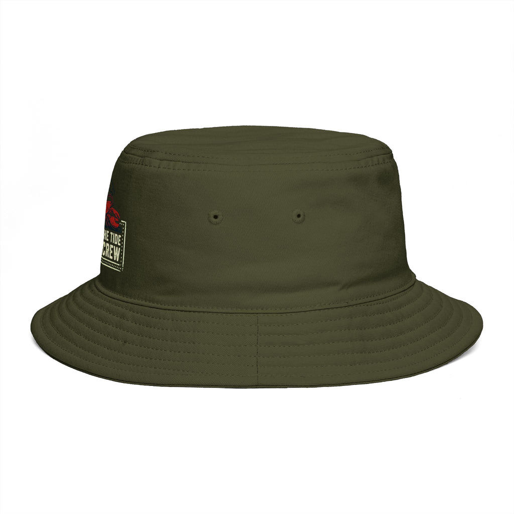 Respect The Tide Molty Crew Bucket Hat — Retro Surf Patch