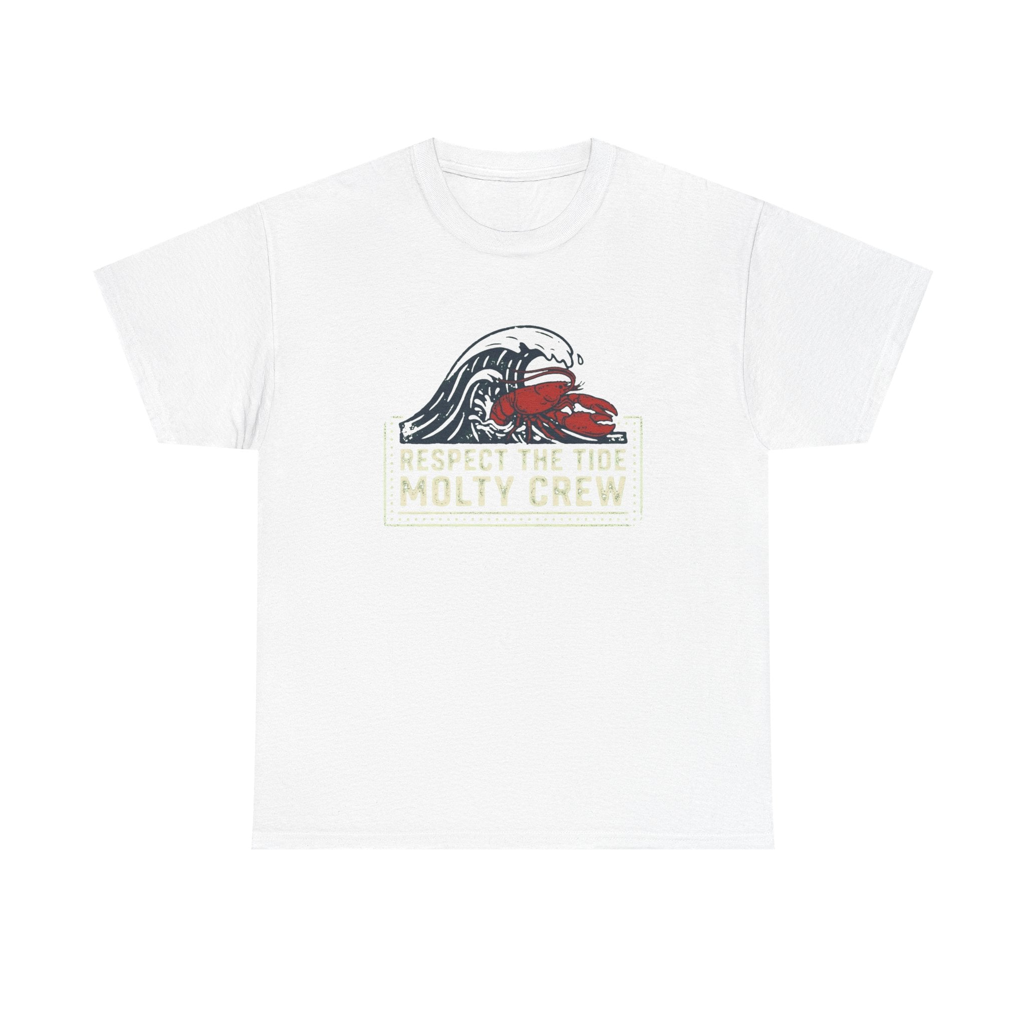 Respect The Tide Molty Crew T-Shirt — Surf Crab Graphic Tee