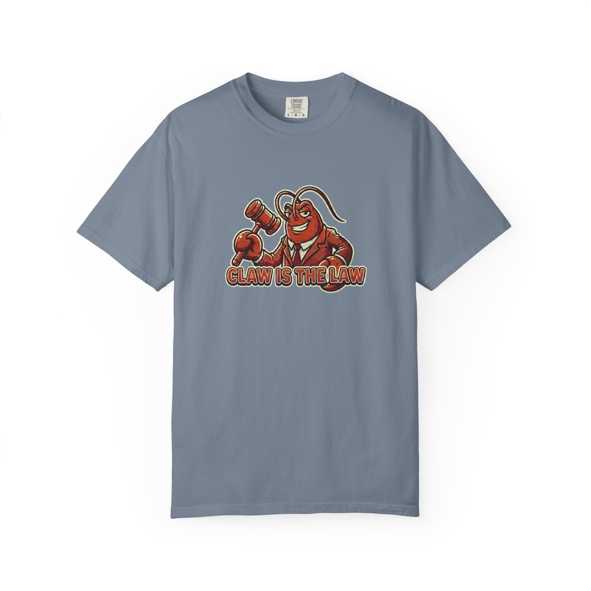 Claw Is The Law T-Shirt — Funny Lobster Judge Graphic Tee