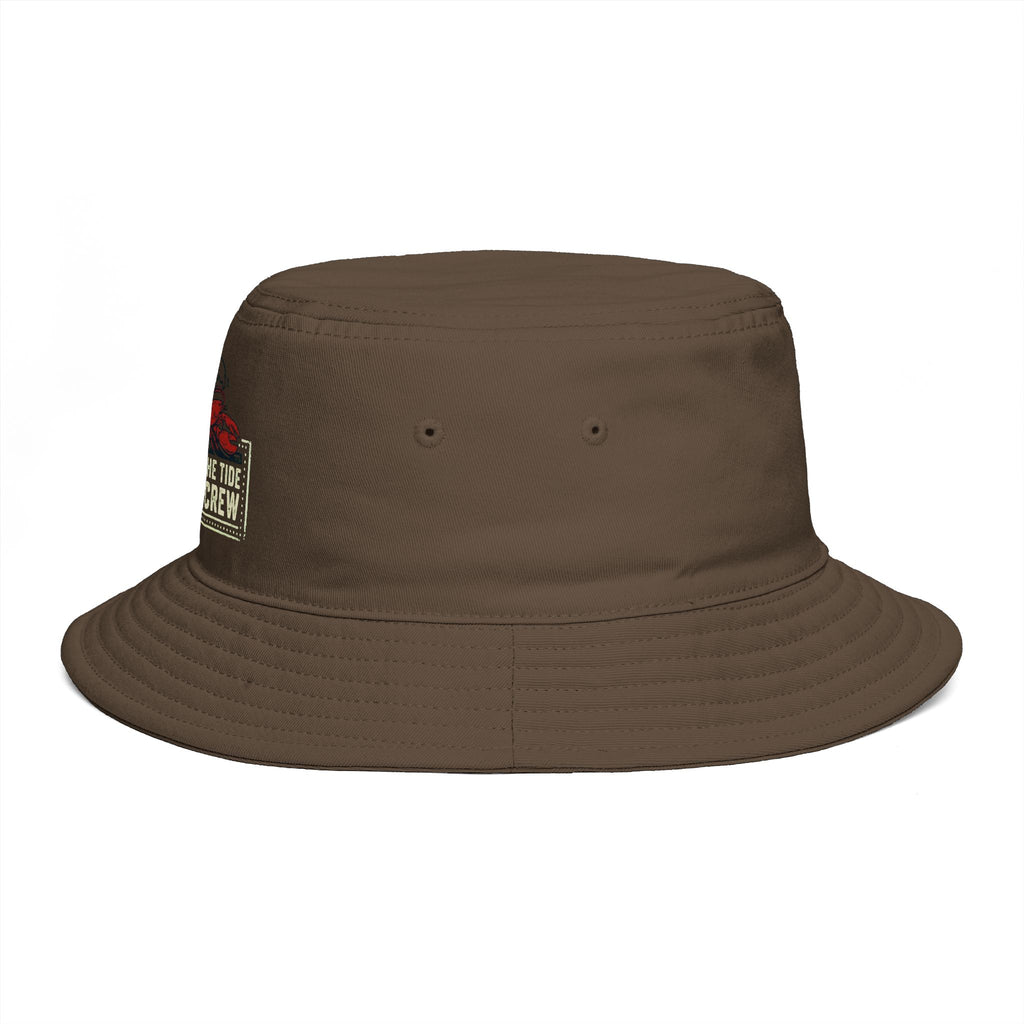 Respect The Tide Molty Crew Bucket Hat — Retro Surf Patch