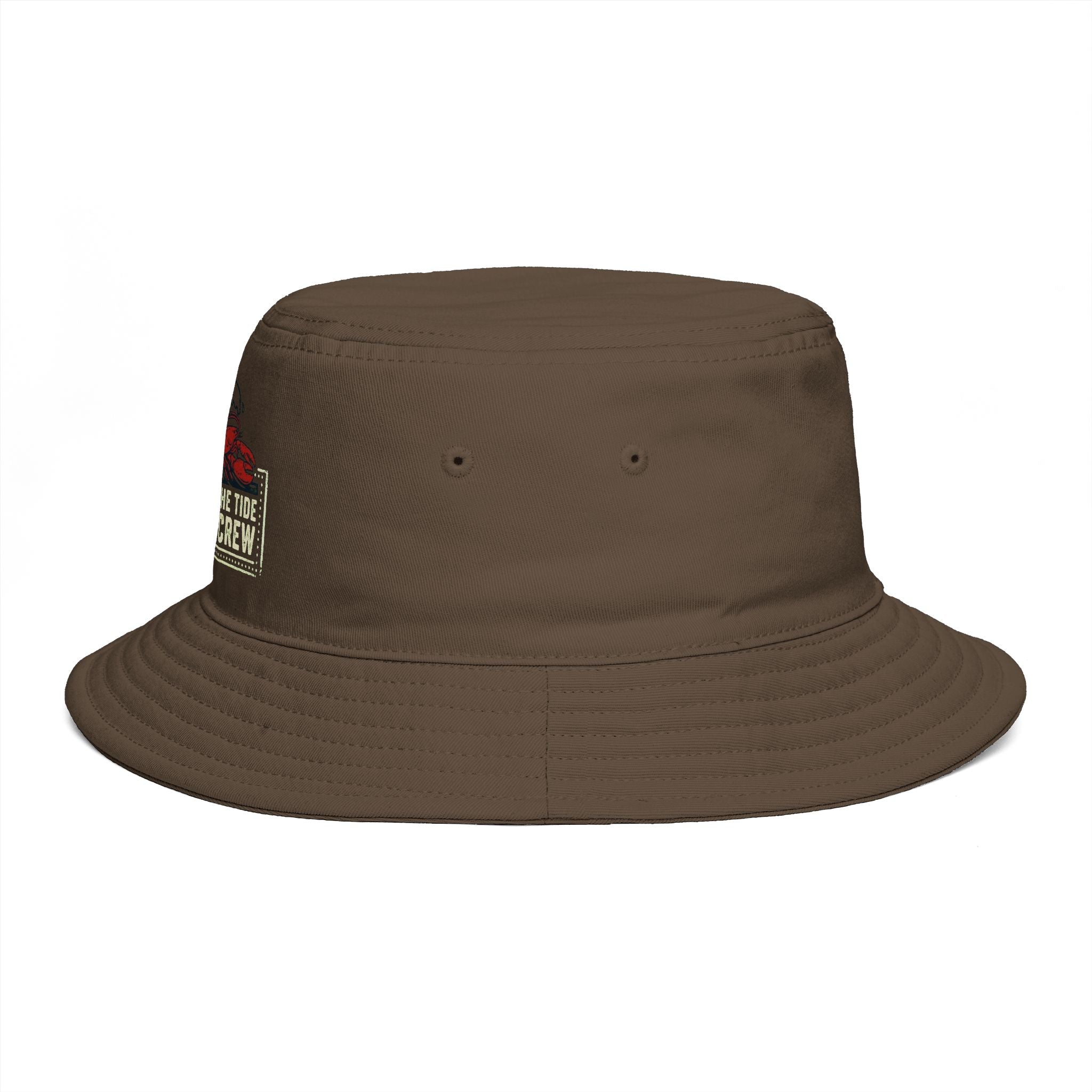Respect The Tide Molty Crew Bucket Hat — Retro Surf Patch